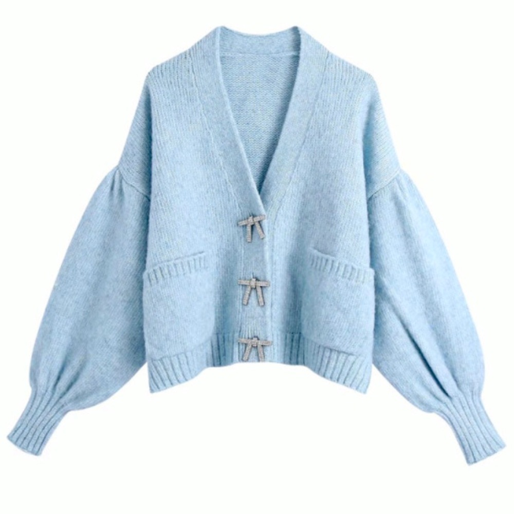 Zara jeweled cardigan size small
